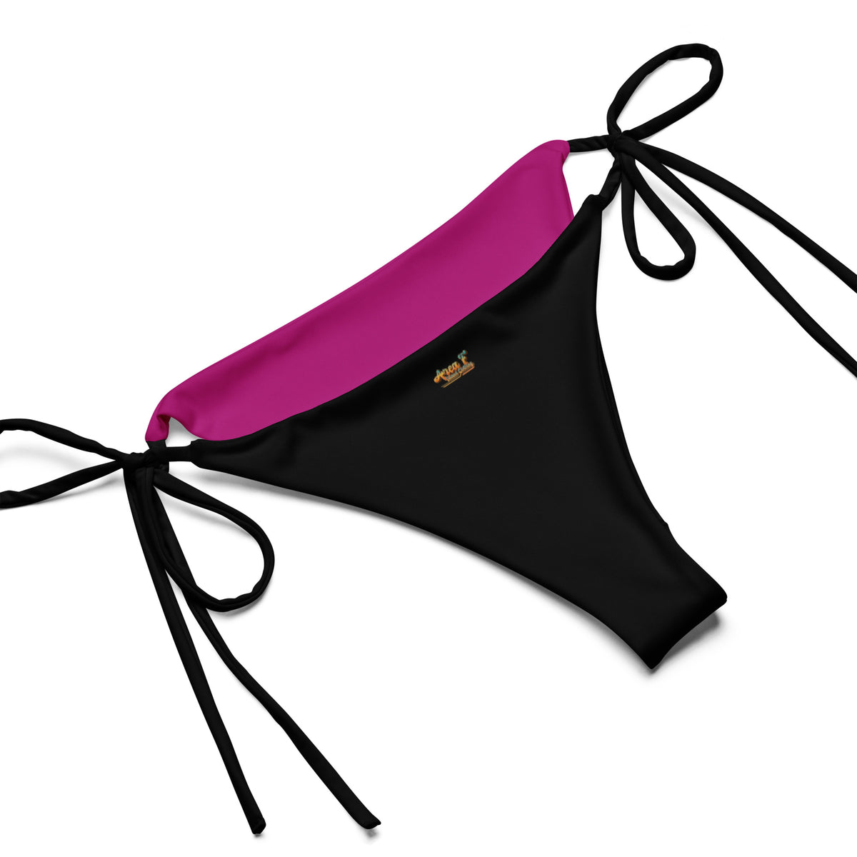 Eco Retro Sunshine Hot Pink Recycled String Bikini