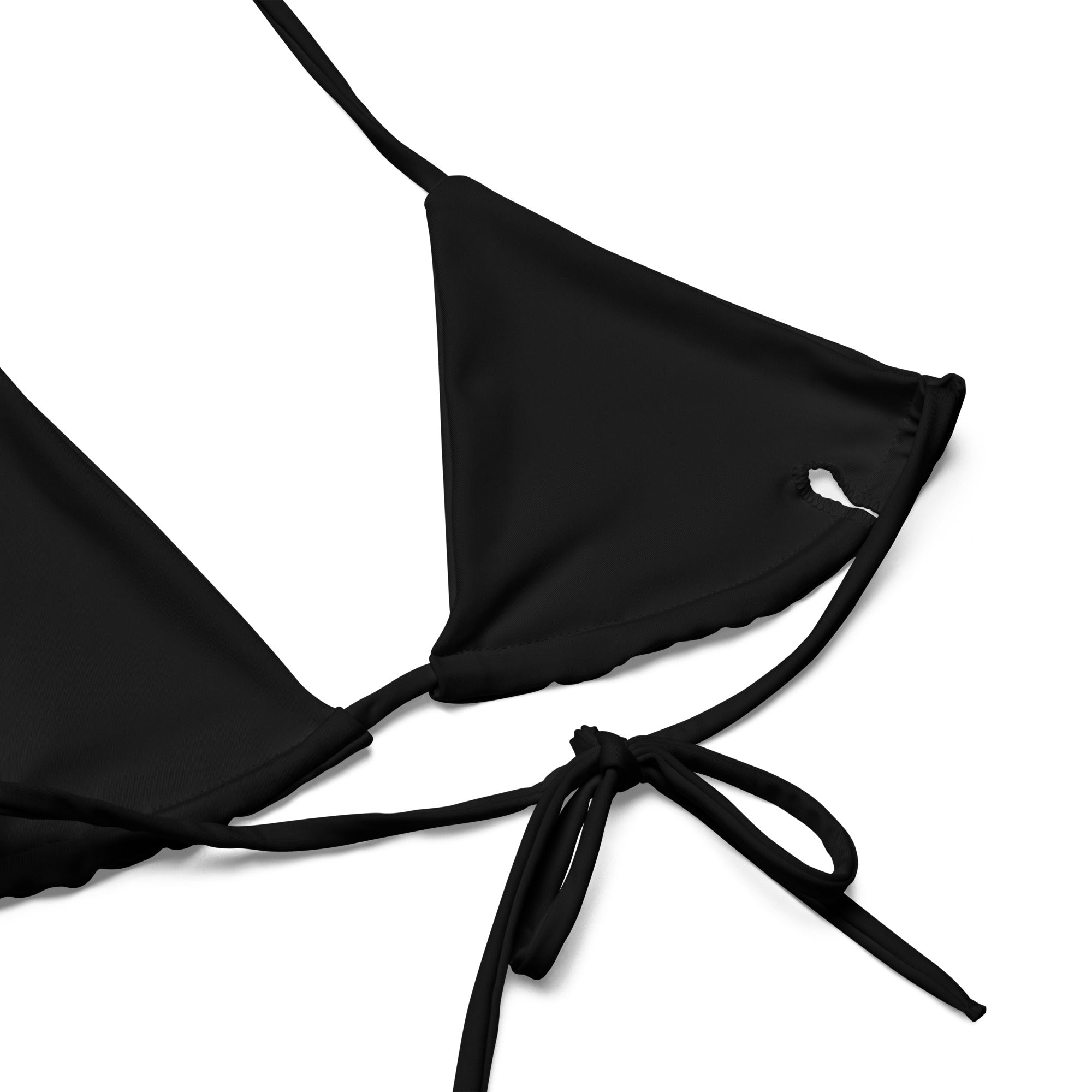 Wholesale Coron String BIkini Top - Black Rib for your store