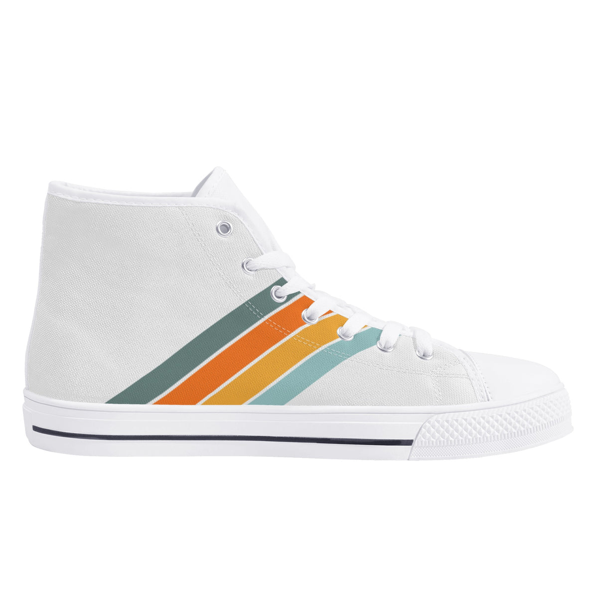 Retro Women&#39;s High Top Canvas Shoes - Retro Vibe Collection - Area F Island Clothing