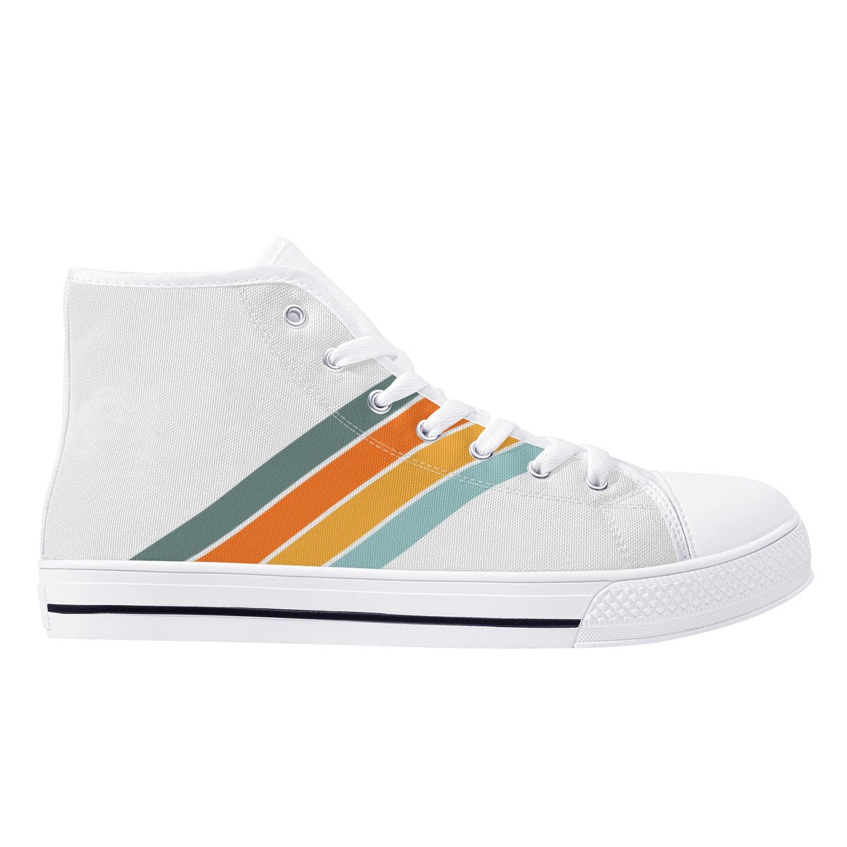 Retro Women&#39;s High Top Canvas Shoes - Retro Vibe Collection - Area F Island Clothing