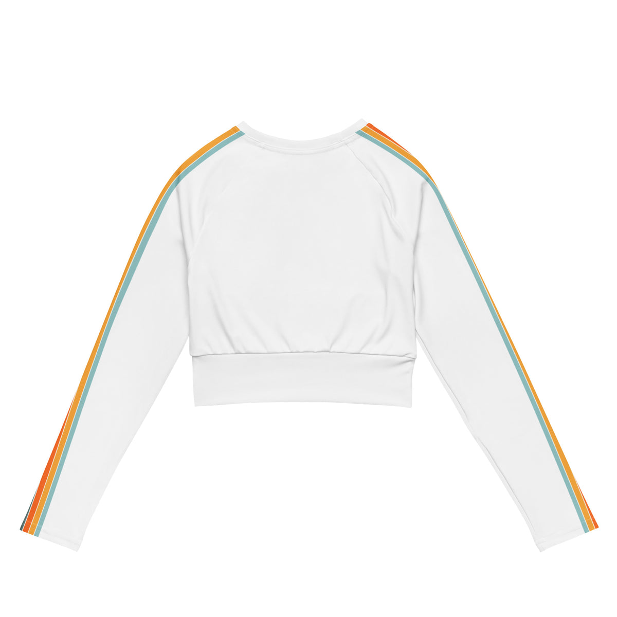 Eco Retro Recycled long-sleeve crop top activewear - Retro Vibe Collection - Area F Island Clothing