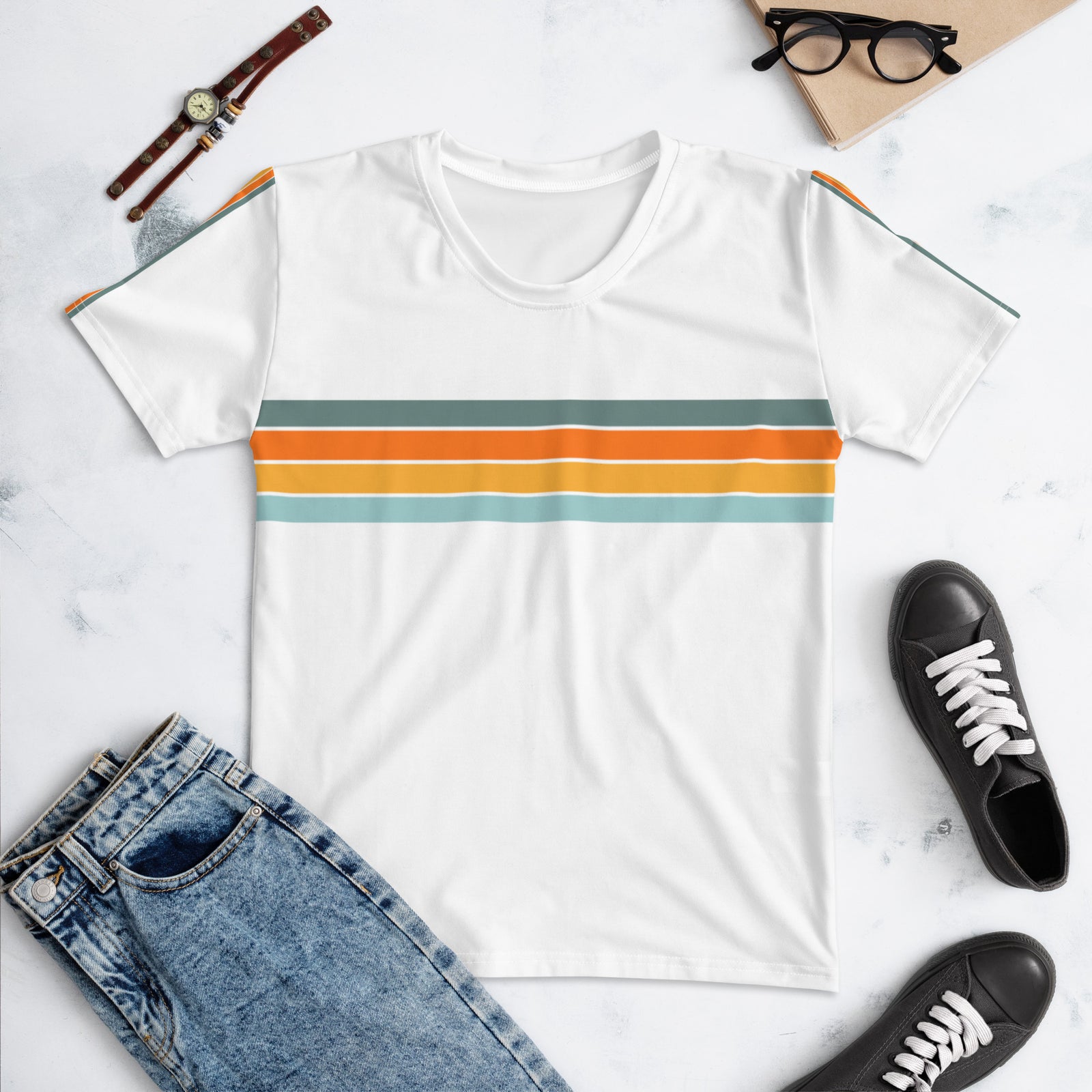 Retro Vibe Women's Activewear T-shirt - Retro Vibe collection - Area F Island Clothing