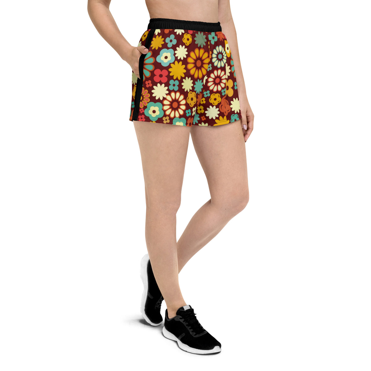 Eco Retro Limited Collection Women’s Recycled Athletic Shorts - Area F Island Clothing