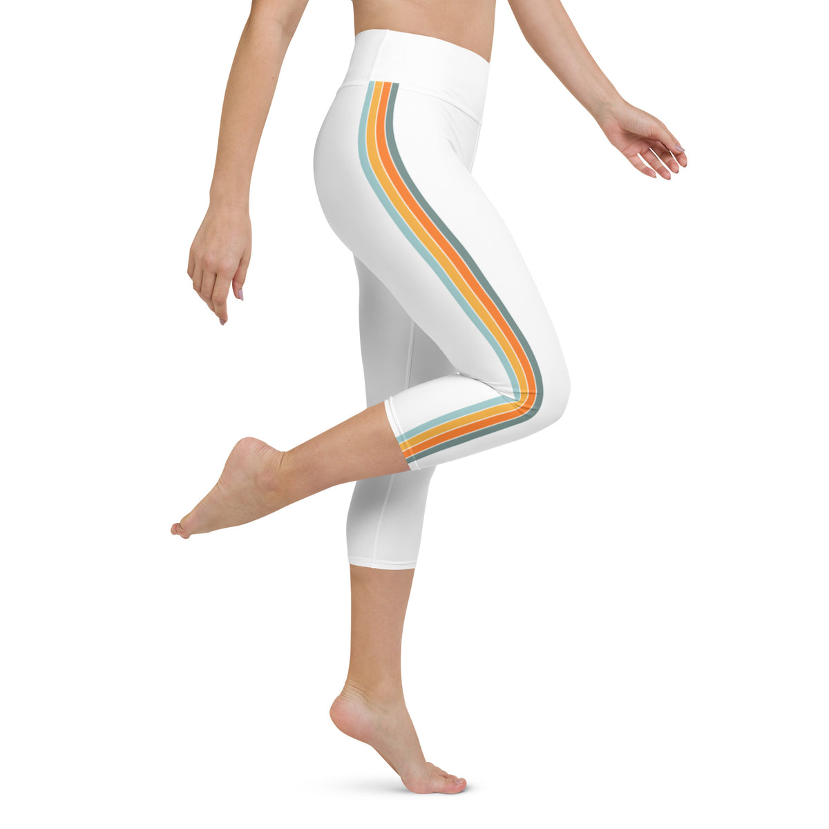 Retro Vibe Yoga Capri Leggings - Retro Vibe Collection - Area F Island Clothing