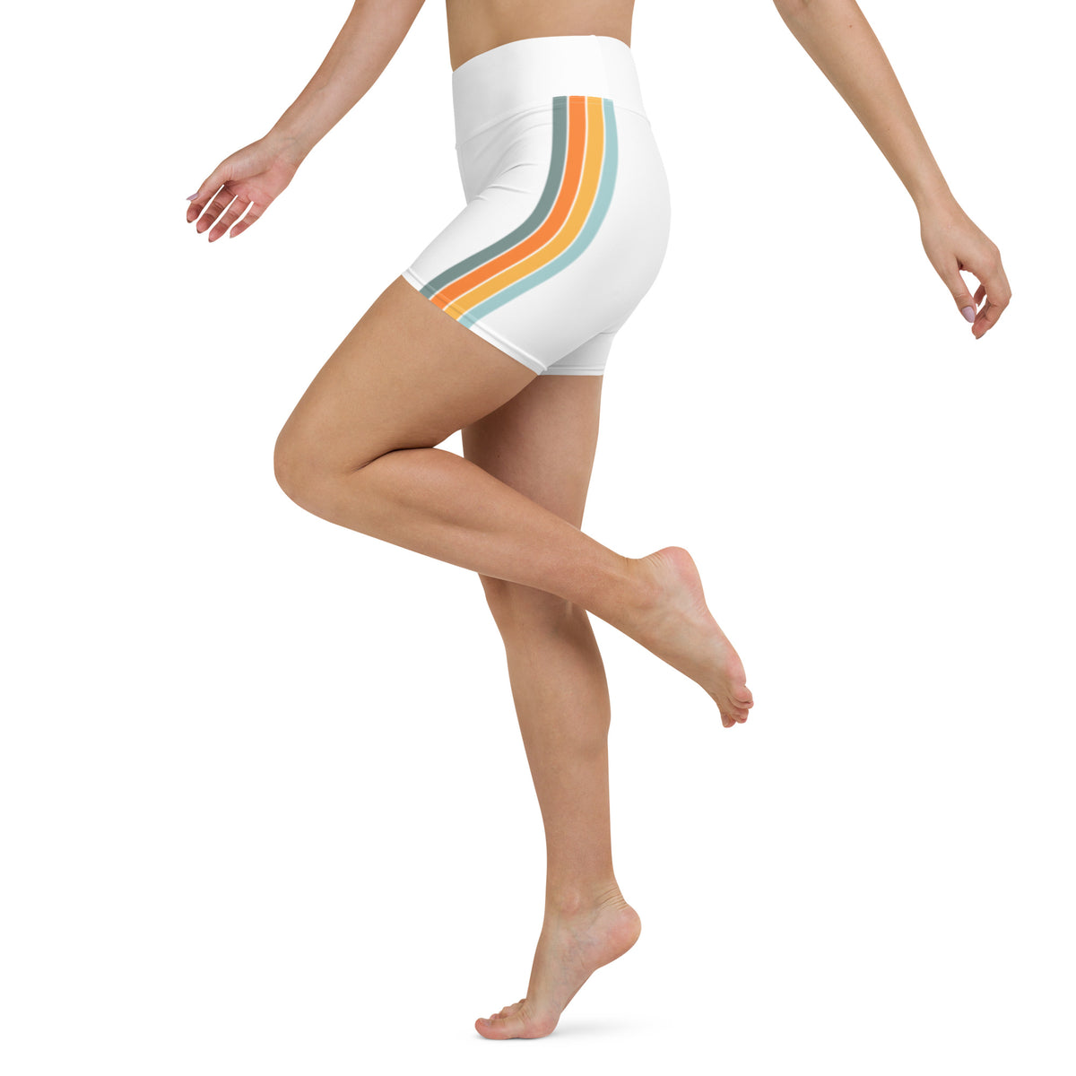 Retro Vibe Yoga Shorts - Retro Vibe Collection - Area F Island Clothing