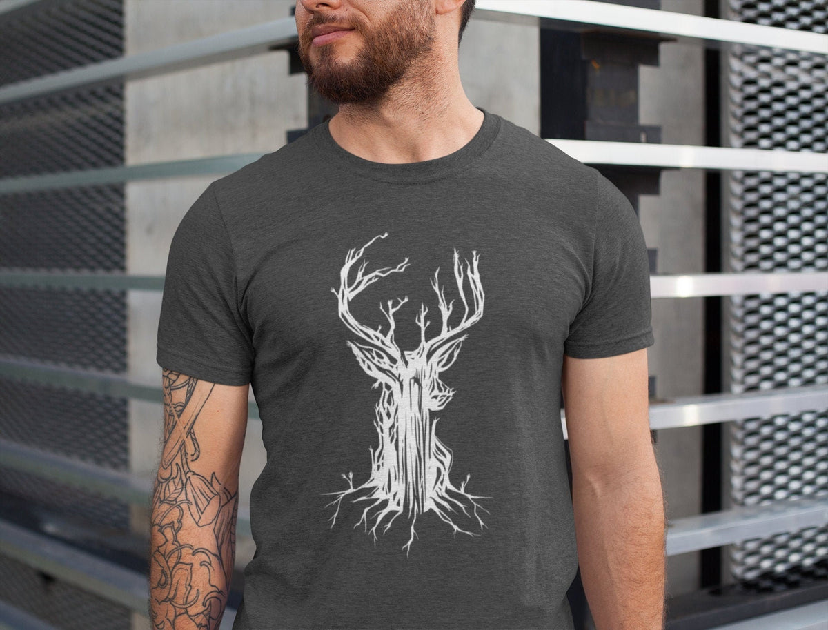Tree | Antlers - Unisex Custom TShirt - Area F Island Clothing