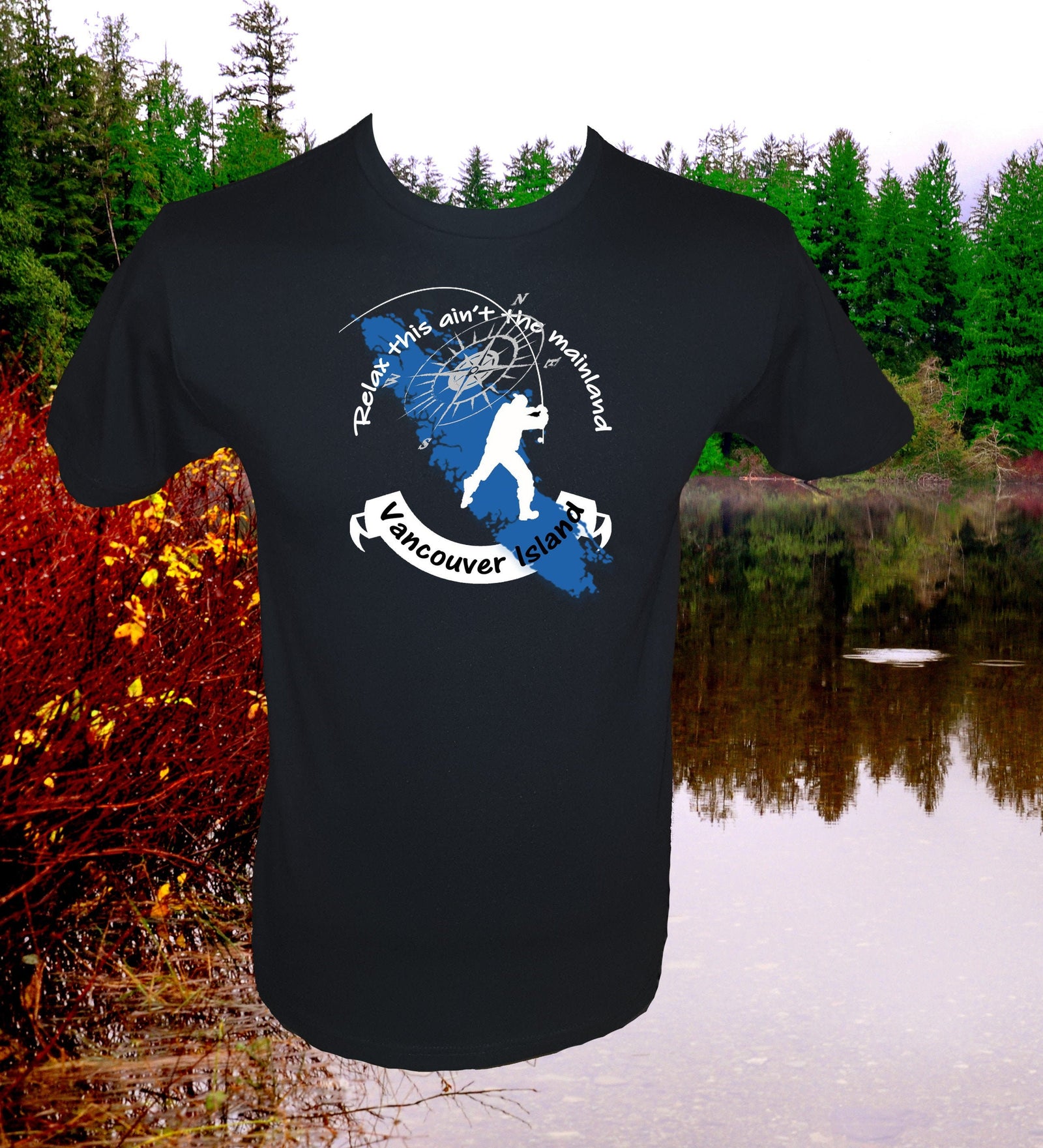 Vancouver Island Fishing Tee - Area F Island Clothing