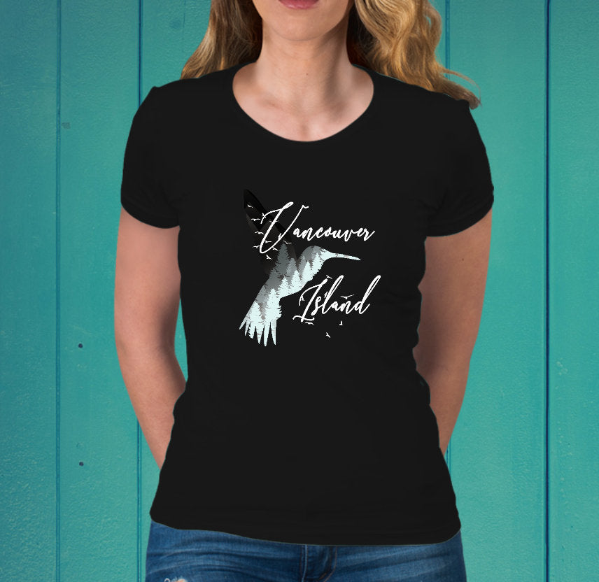 Vancouver Island - Hummingbird  Women's Tee - Area F Island Clothing
