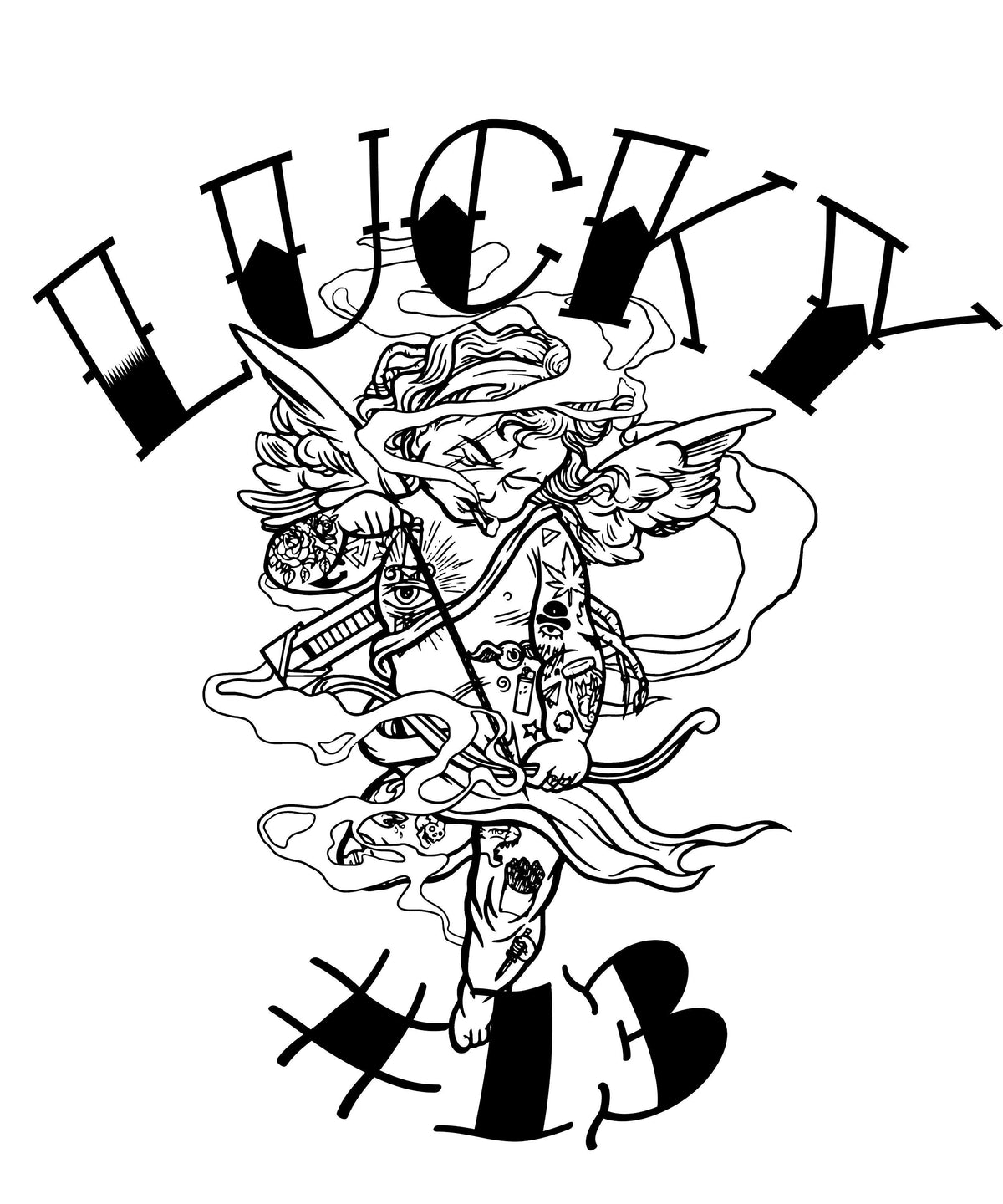 Lucky #13 Unisex TShirt - Area F Island Clothing