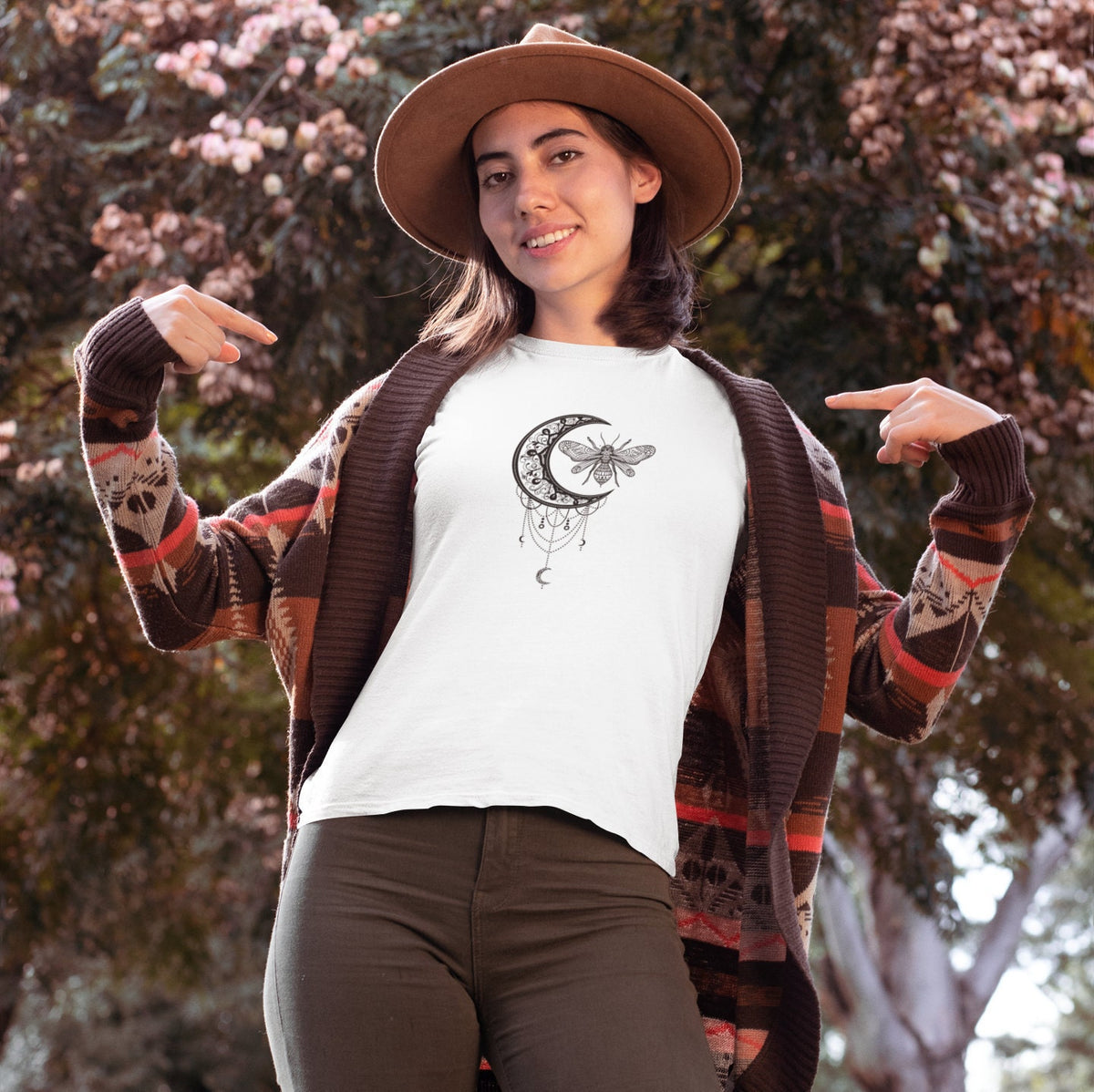 Crescent Moon Bee Women&#39;s Shirt - Area F Island Clothing
