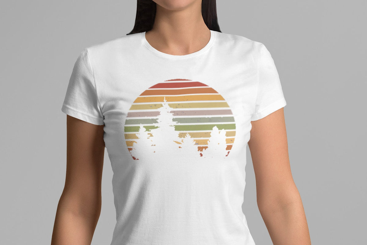Sun Pine Tree Women&#39;s Shirt - Area F Island Clothing