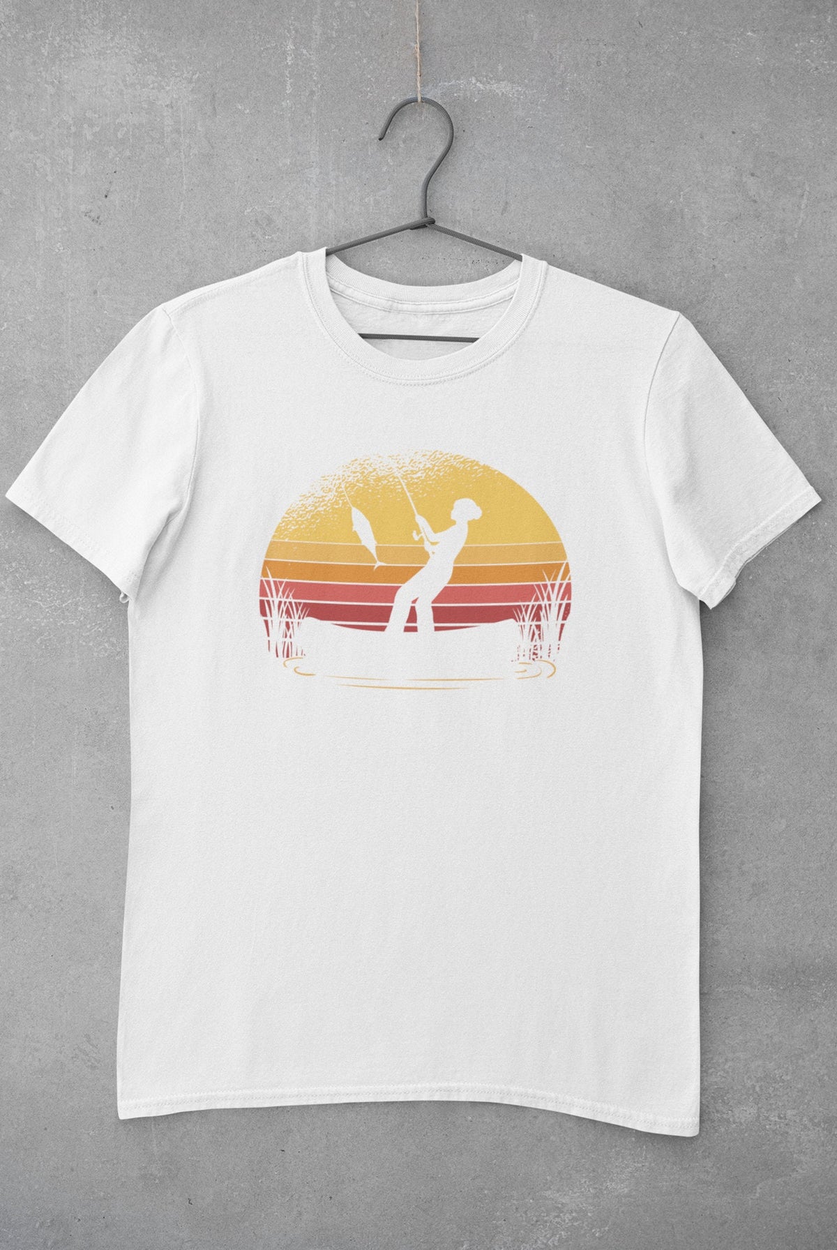 Fishing Vintage Sunset Women&#39;s Custom TShirt - Area F Island Clothing