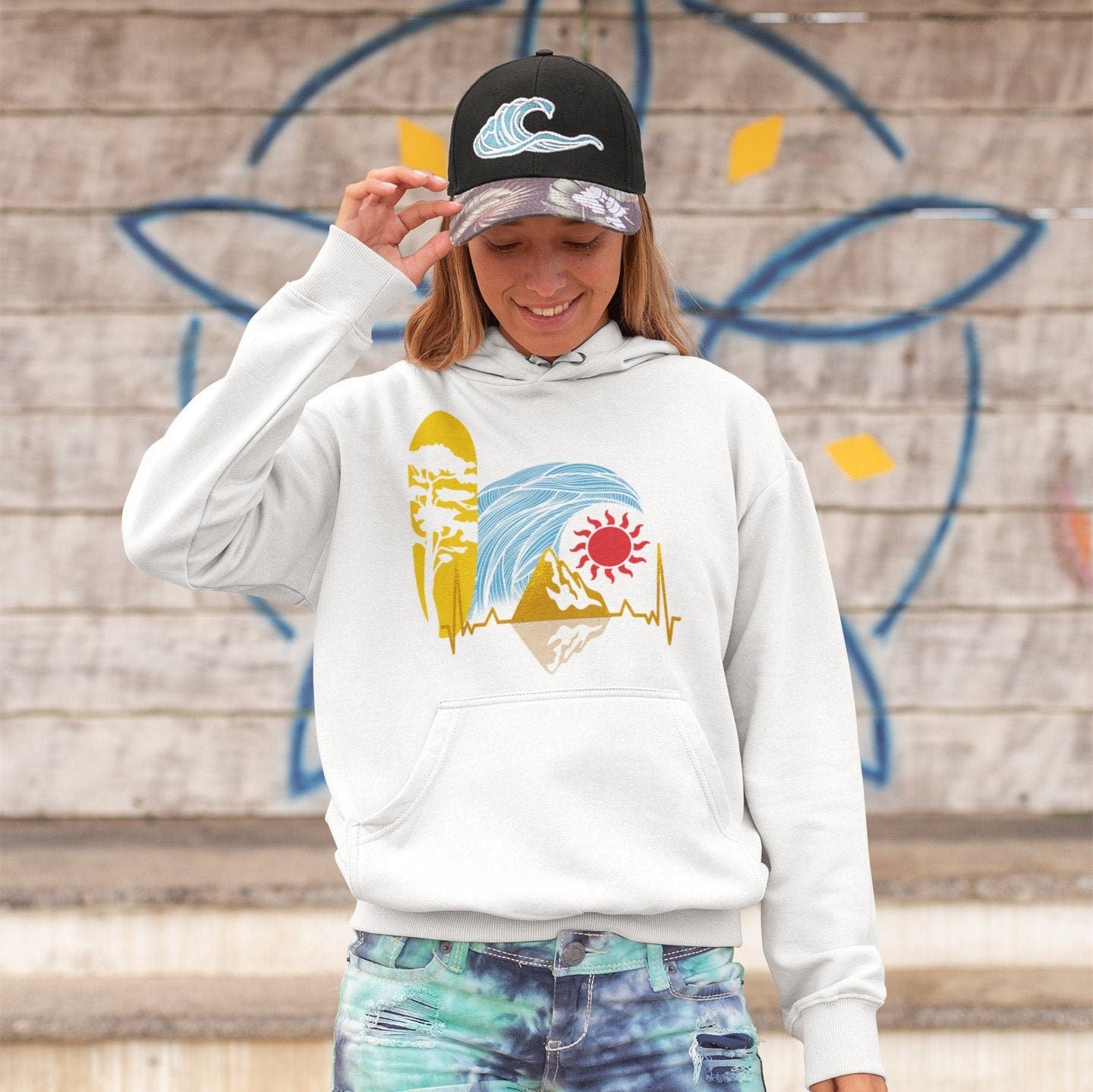 West Vancouver Island Hoodie Surf Unisex Hoodie - Area F Island Clothing