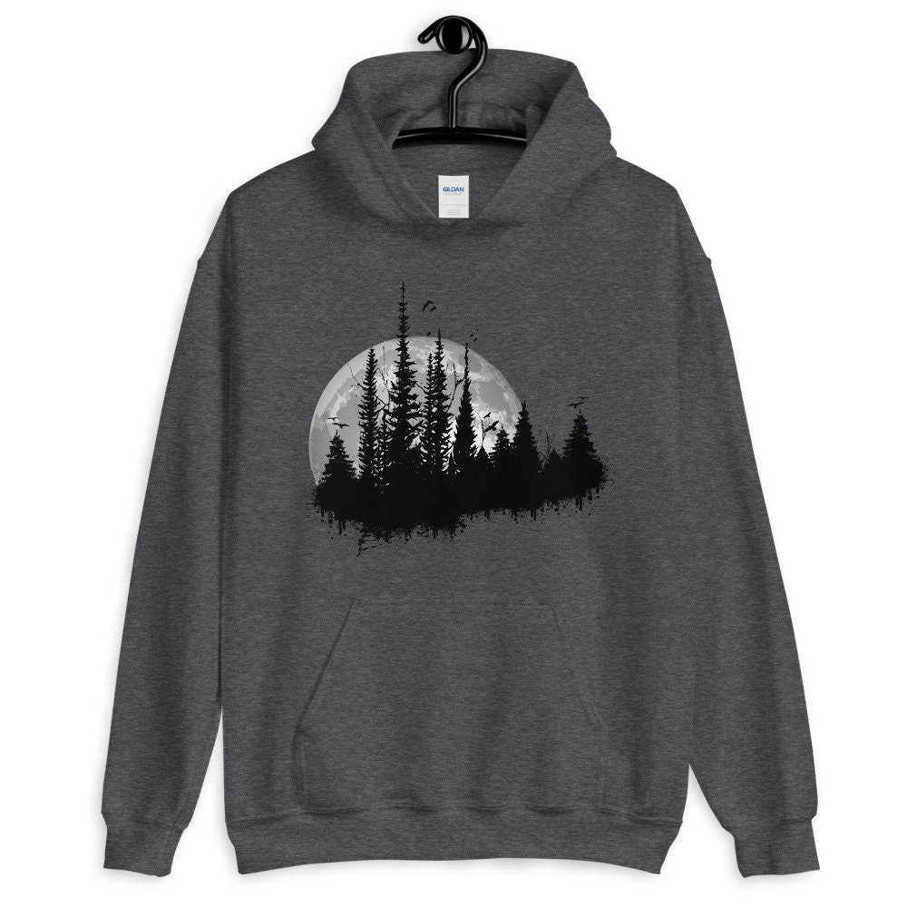 Tree Moon Hoodie Unisex Hoodie - Area F Island Clothing
