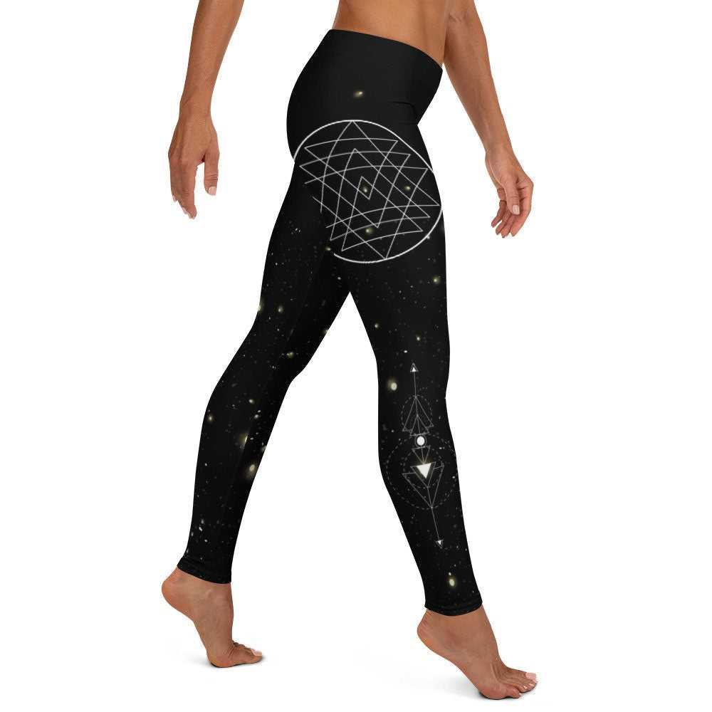 Sri Yantra Astral Chakra Full Length Leggings - Area F Island Clothing