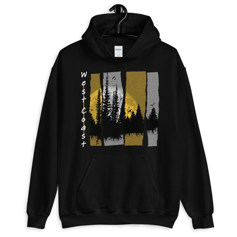 Tree Moon Hoodie | West Coast Hoodie Custom Unisex Hoodie - Area F Island Clothing
