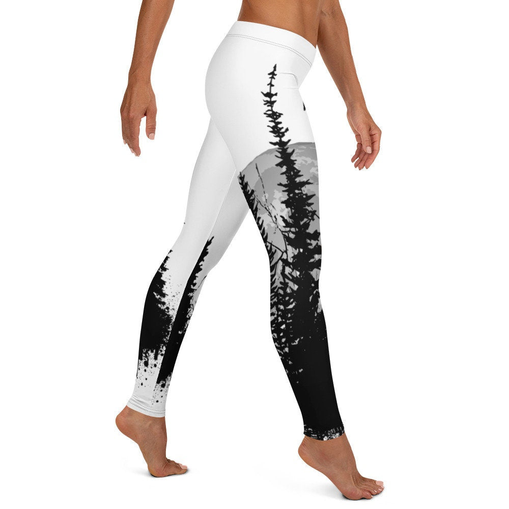 Pine Tree Full Moon Full Leggings - Area F Island Clothing