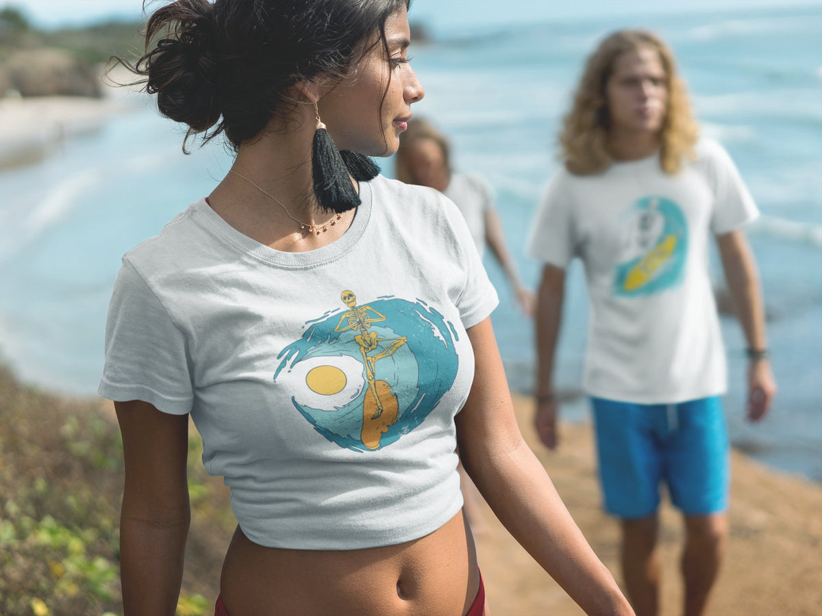 Surf Skeleton Unisex Custom Shirt - Area F Island Clothing
