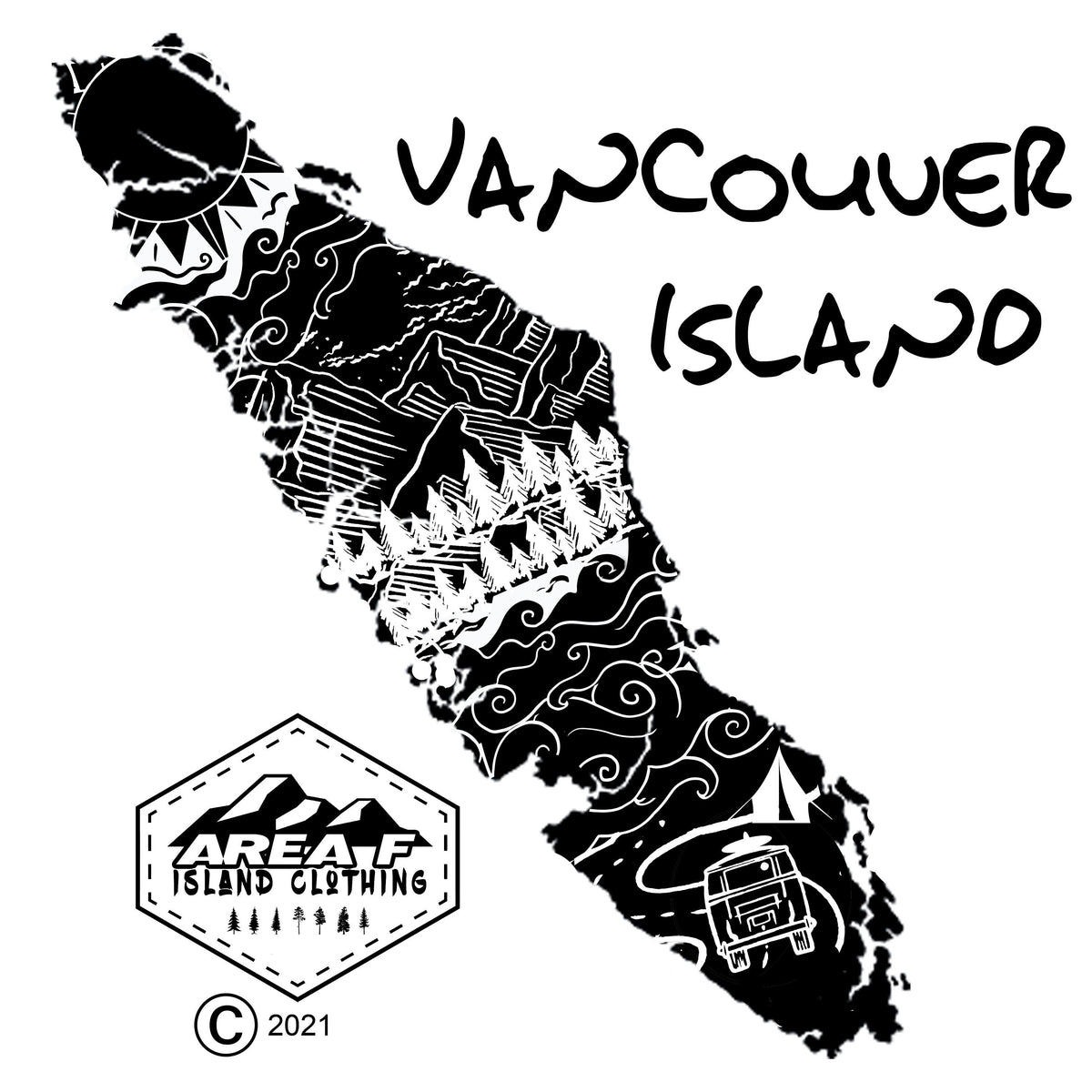 Vancouver Island Unisex Hoodie - Area F Island Clothing
