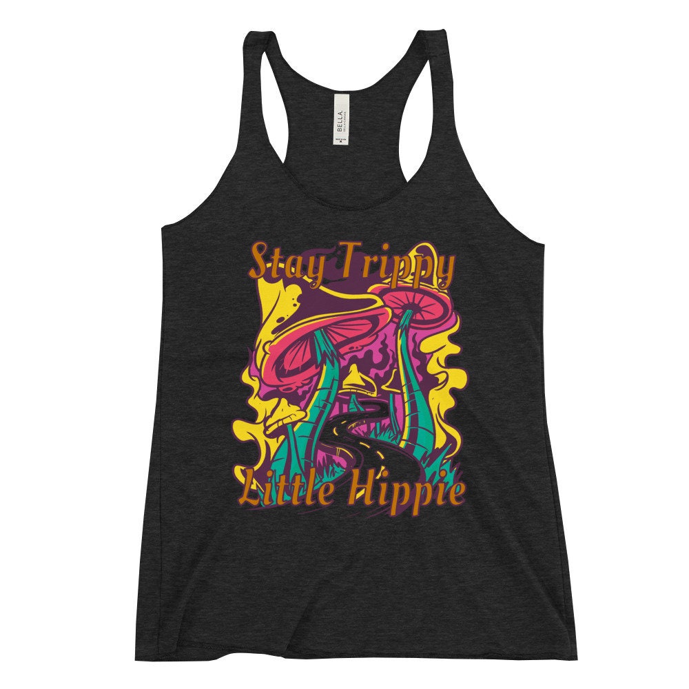 Stay Trippy Little Hippie Women's Racerback Tank - Area F Island Clothing