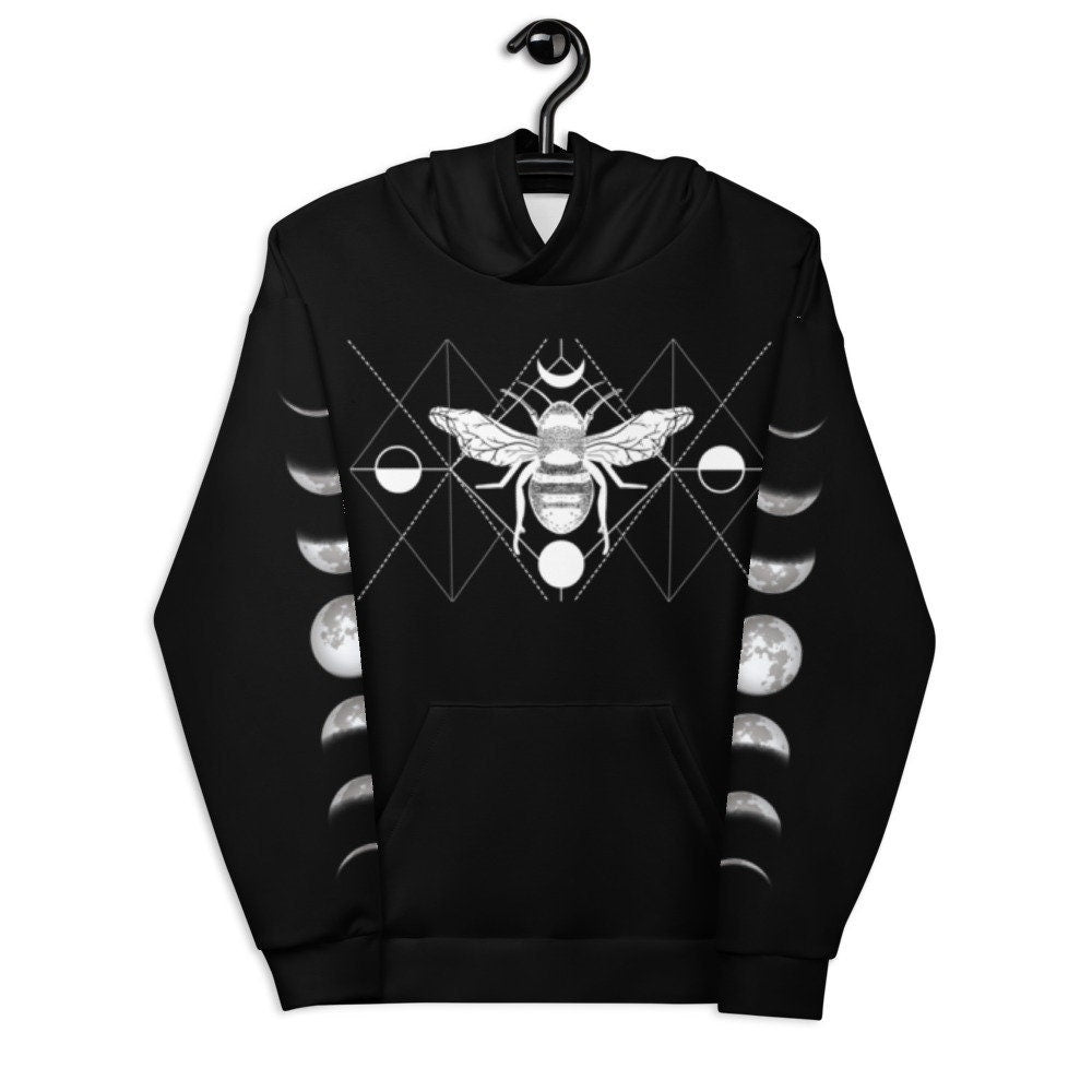 Bee Moon Chakras Unisex Hoodie - Area F Island Clothing