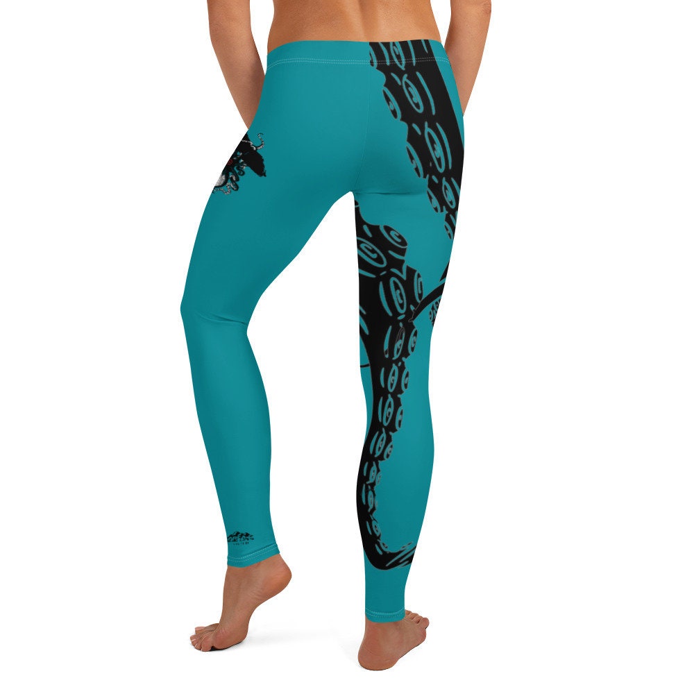 Vancouver Island Kraken Octopus Full Leggings - Area F Island Clothing