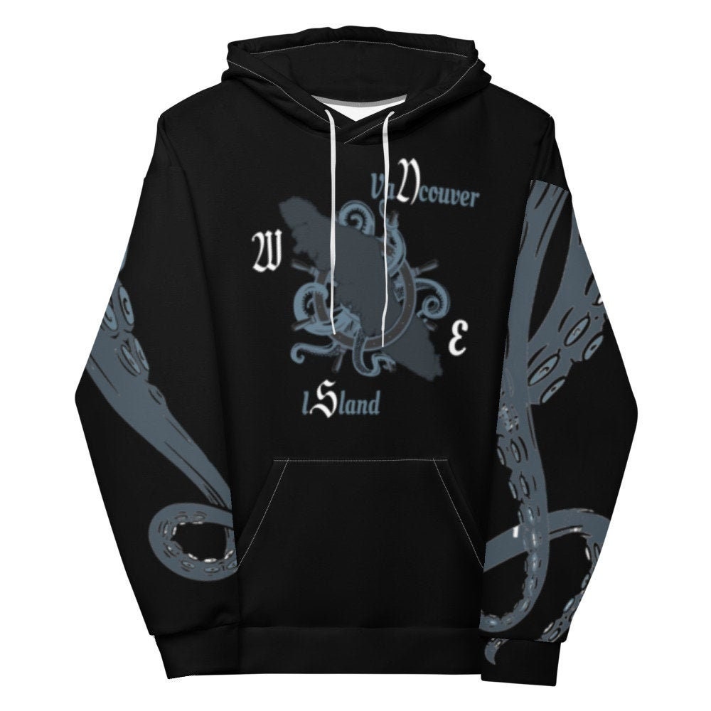 Vancouver Island Kraken Octopus Unisex Hoodie - Area F Island Clothing