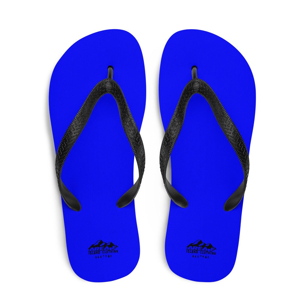 Cobalt Blue Flip-Flops - Area F Island Clothing