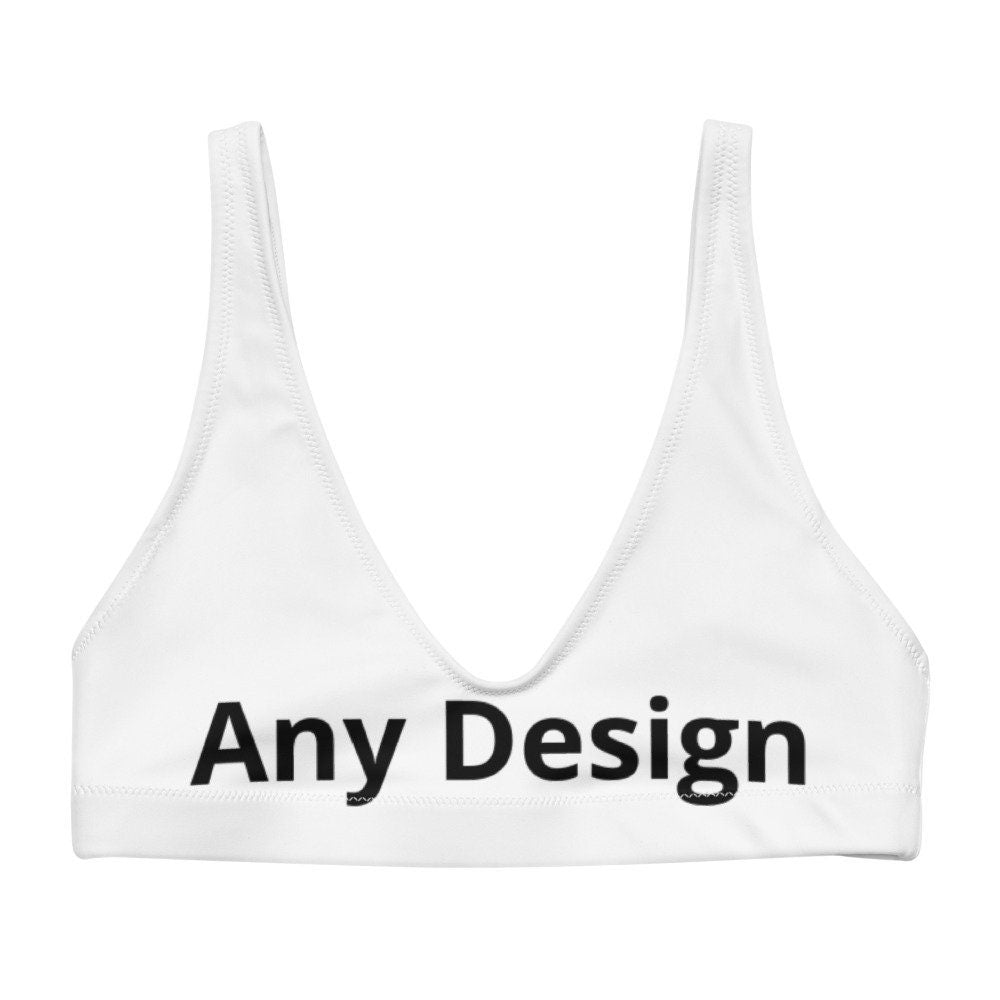 Eco Any Design Recycled Padded Bikini Top - Area F Island Clothing