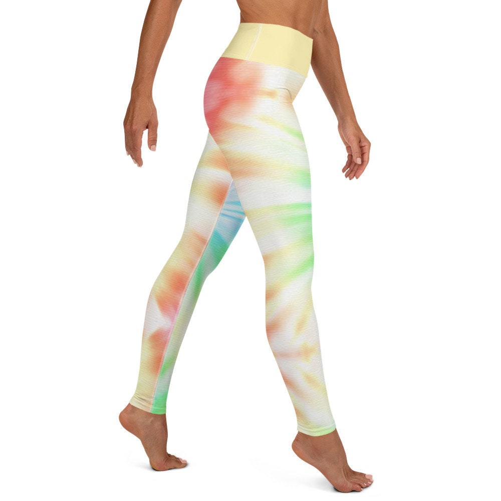 Tie Dye Retro Yoga High Waisted Leggings - Area F Island Clothing