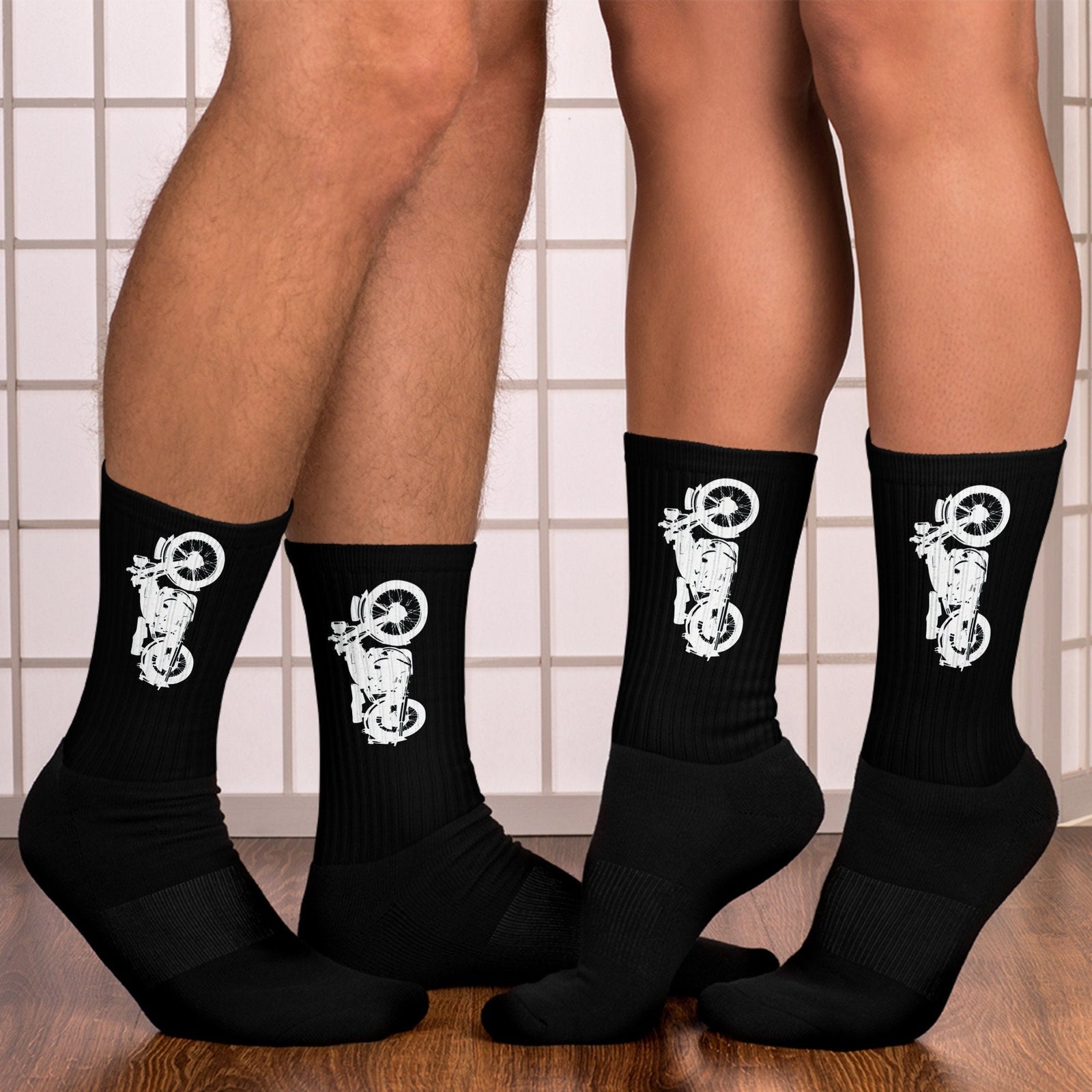 Vintage Motorcycle Socks - Area F Island Clothing