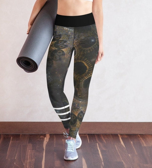 Mandala Sport Print Yoga Pilates High waisted Leggings - Area F Island Clothing